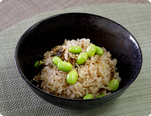 枝豆茶めし