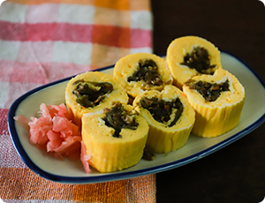 本日のエコ料理【くず野菜の玉子焼】